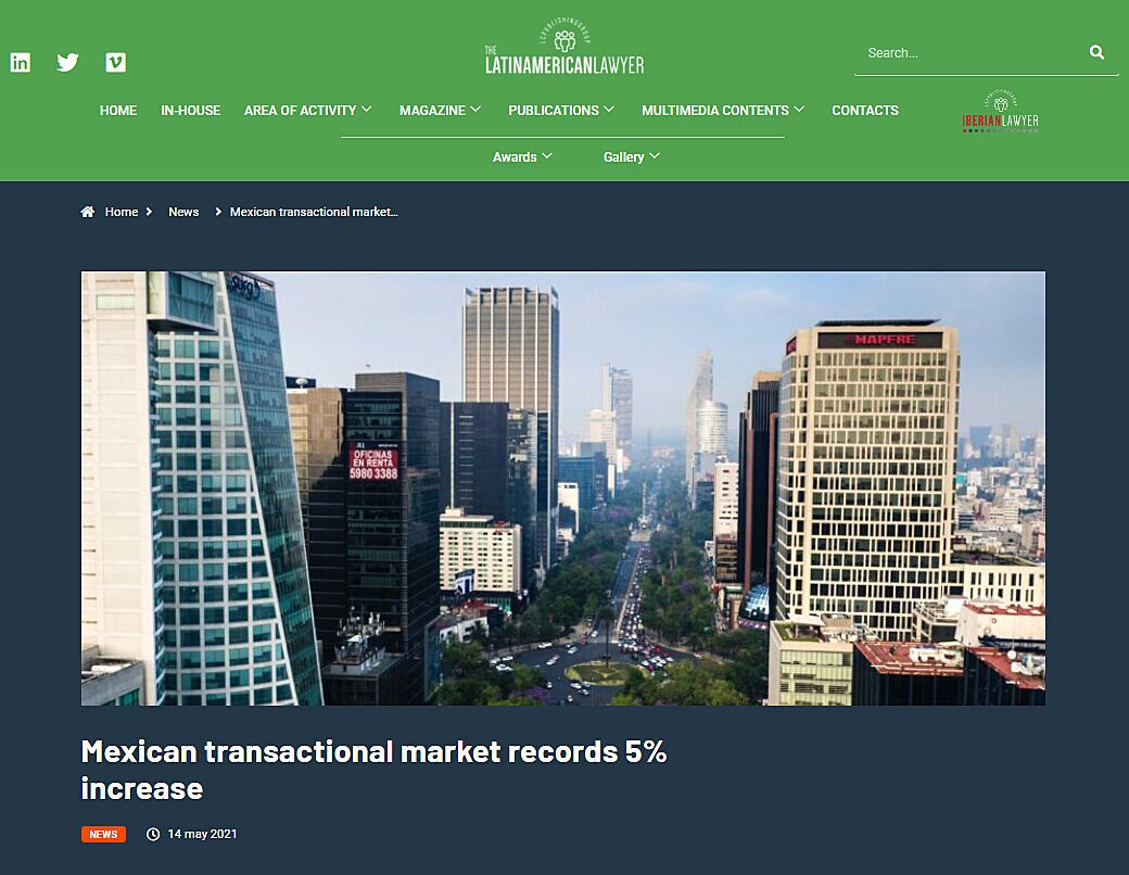 Mexican transactional market records 5% increase